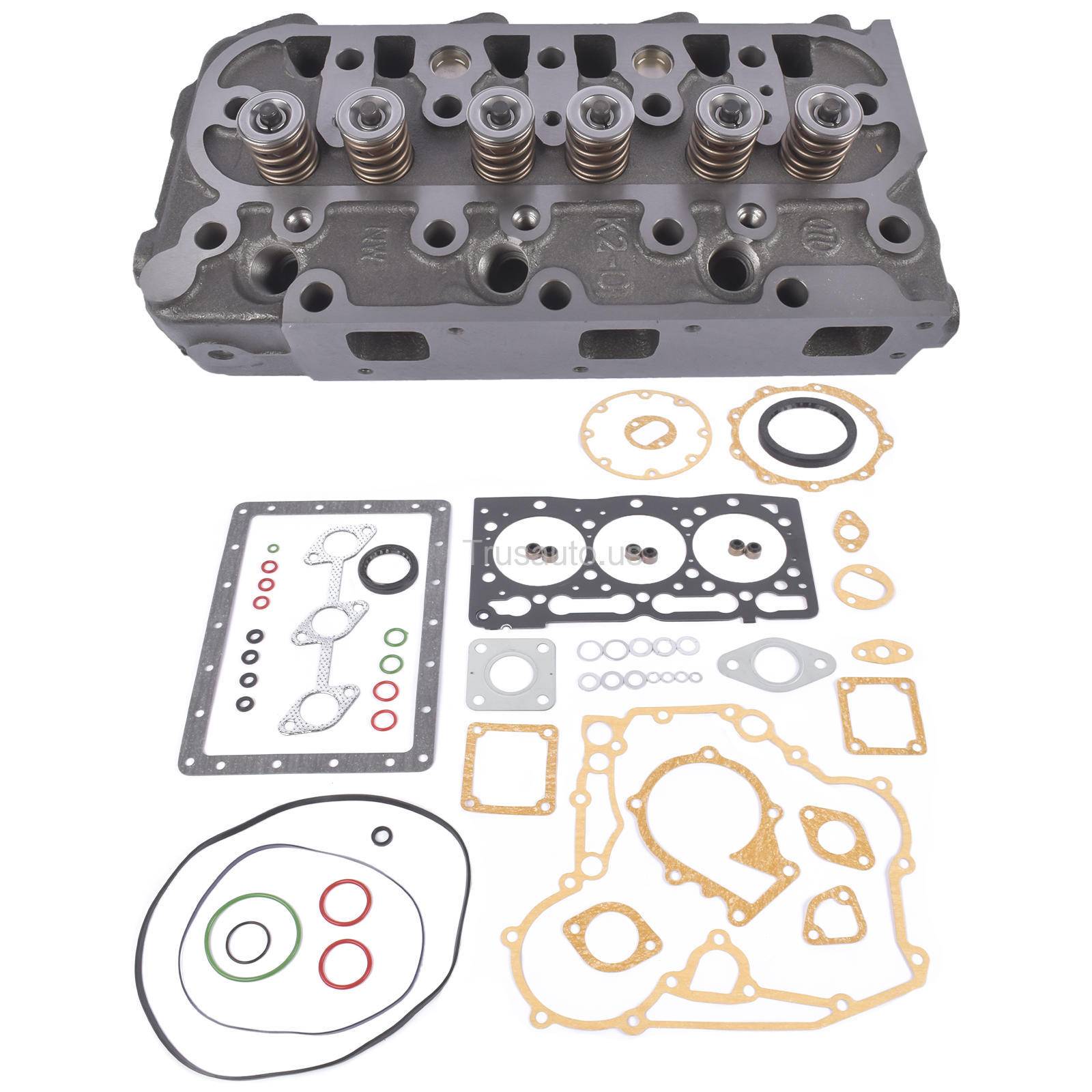 D1105, KubotaD1105, RTV1100, RTV1100CW9, RTV1140CPX, RTV1100RW9, Cylinder Head, 16022-03043, 16022-03044, 16022-03040, 16027-03040, 1G065-03044R, 16032-03040, 16032-03042
