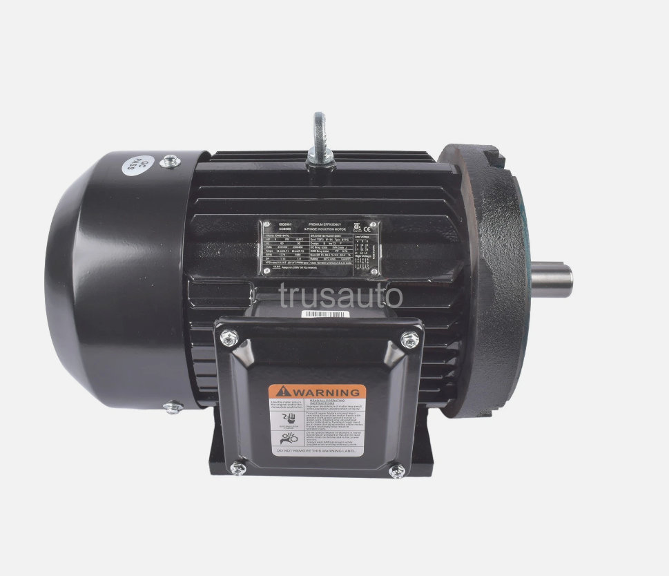 5 HP 3 Phase Electric Motor C-Face 1800 RPM 184TC TEFC 230/460 Volt