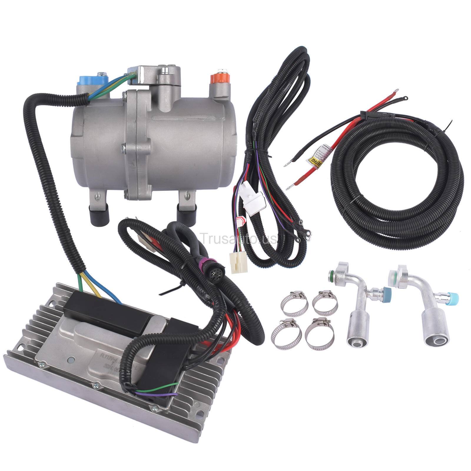 Auto Electric A/C Compressor for RV Van, Air Conditioning Compressor Kit, A/C Compressor, ES21A012F-2