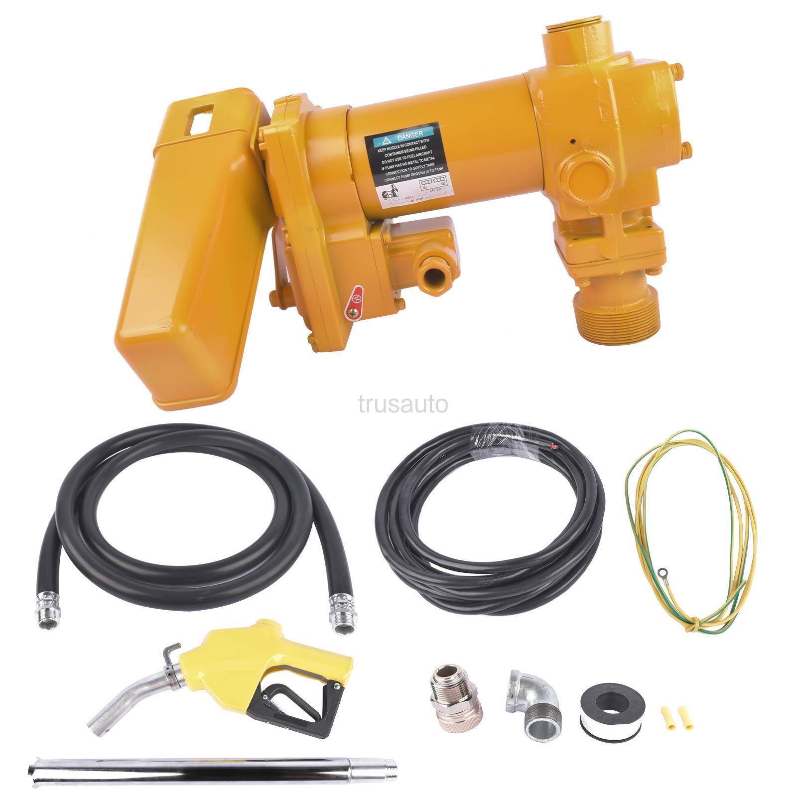 Fuel Transfer Pump 12v  25GPM-Yellow