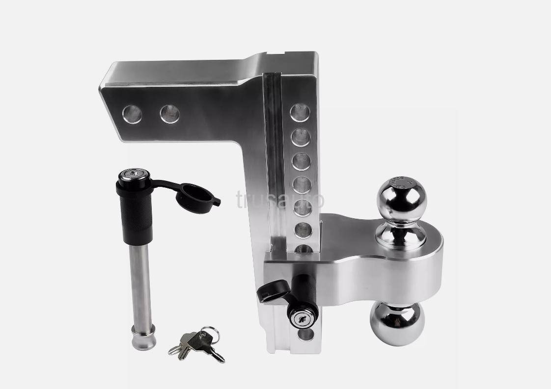 2.5" Receiver 10" Drop/Rise Adjustable Trailer Hitch