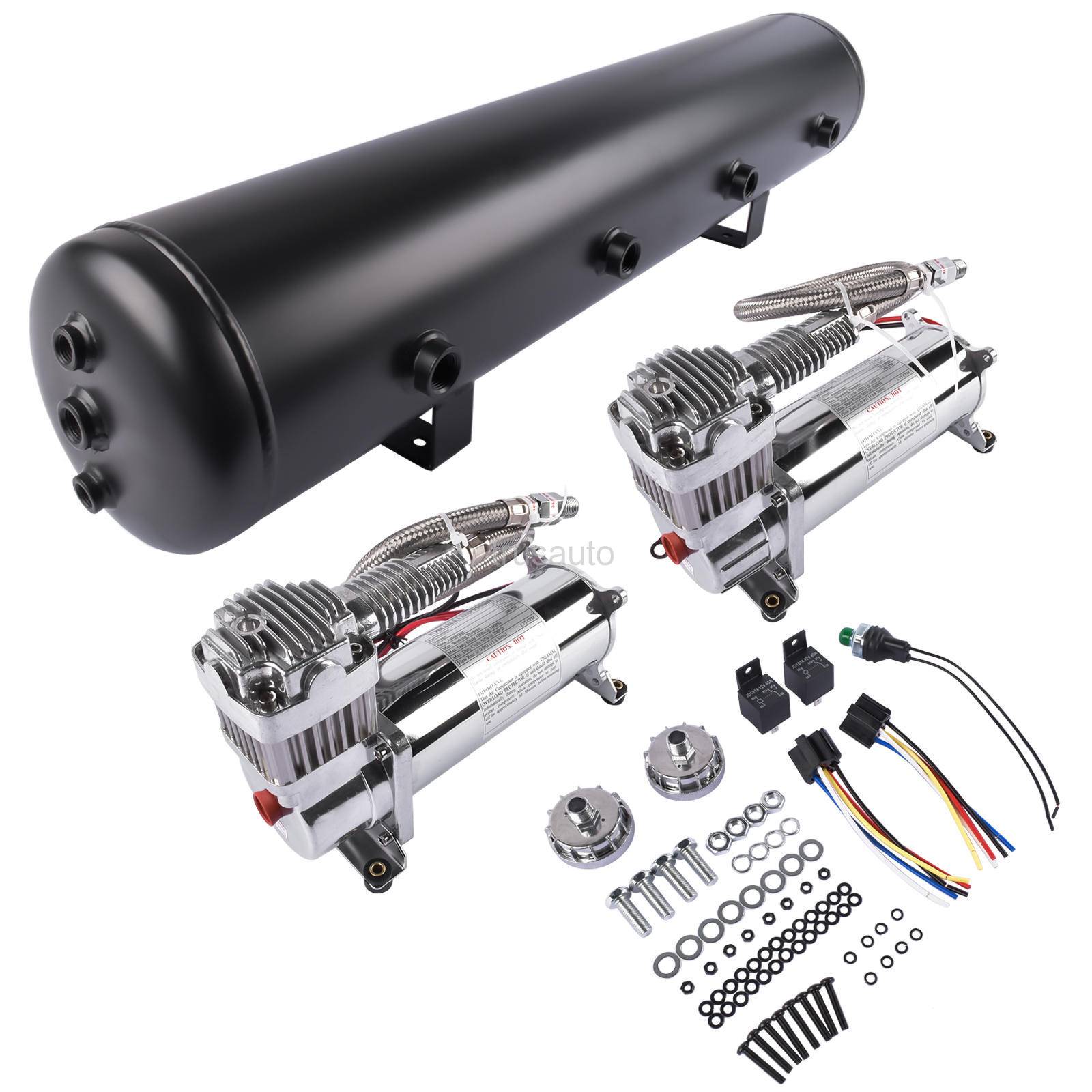air suspension compressor kit, air bag suspension compressor, air bag suspension compressor kit, air bag suspension kit, air bag suspension tank, Air Suspension Kit, AI-AM-COM580B-1-200, VXO4852DB, AI-AM-COM580