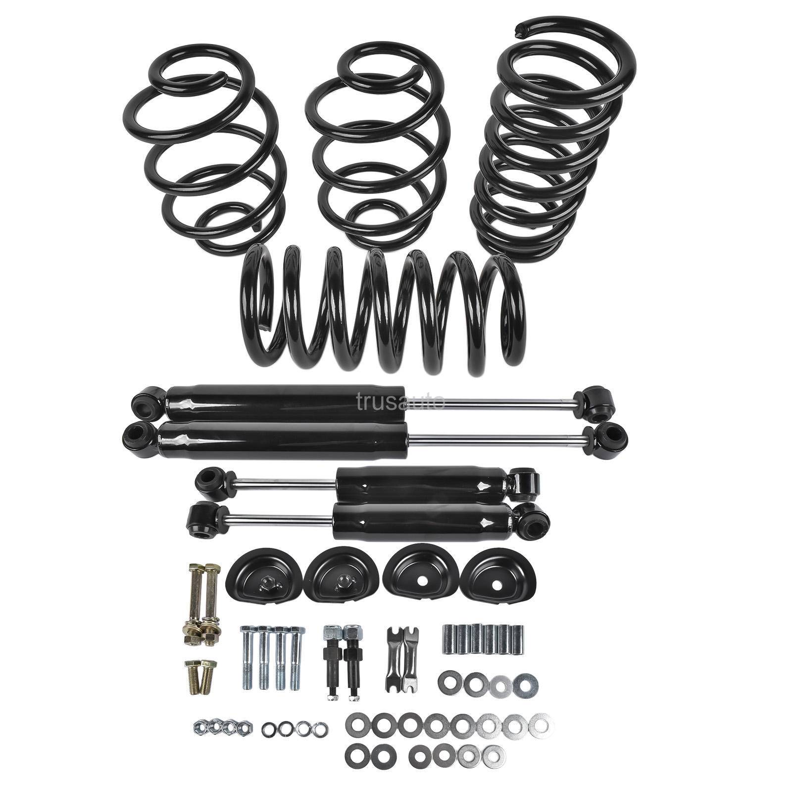 Front 3" Rear 5" Drop Spring Lowering Kit w/ Shocks