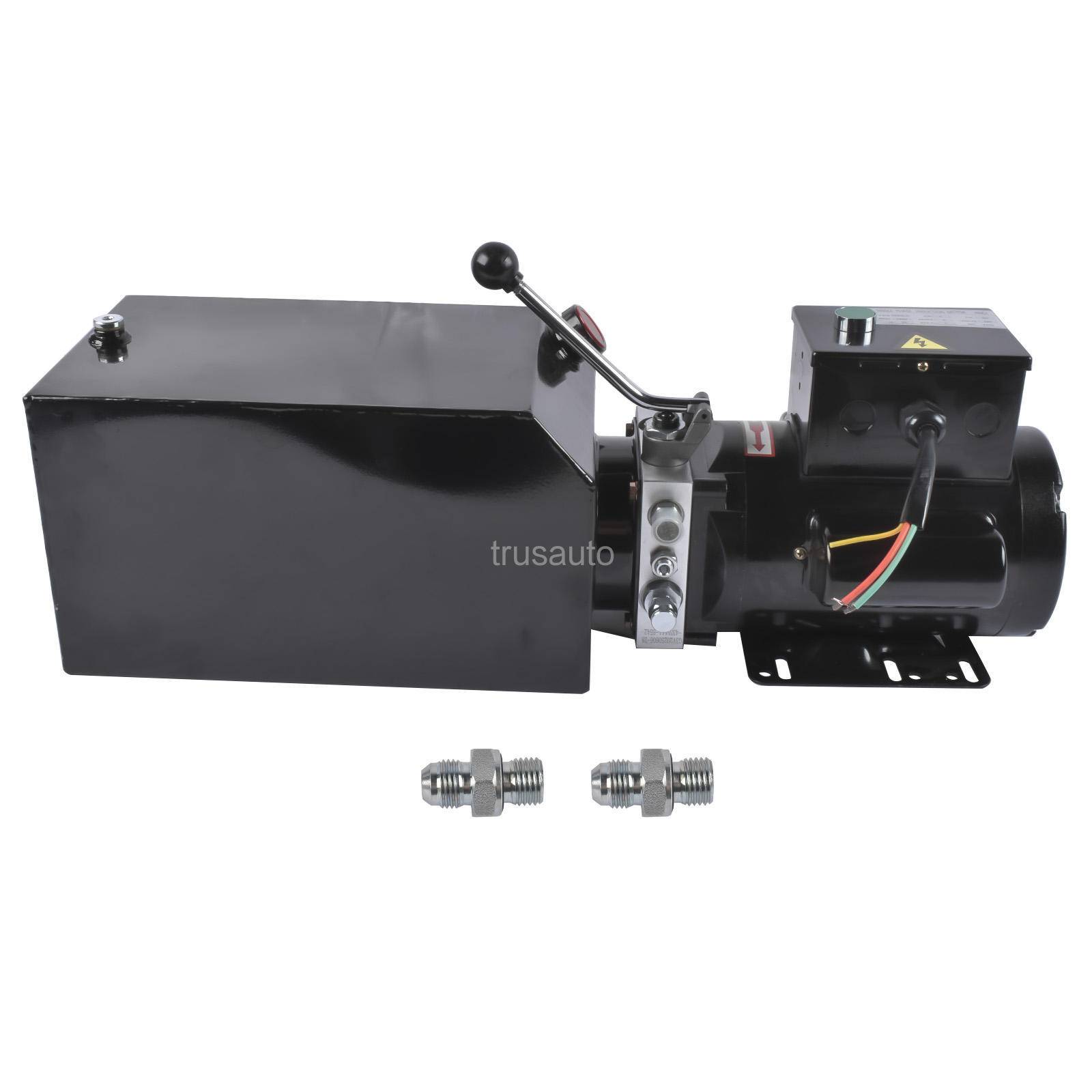 Hydraulic Power Unit, Car Lift Hydraulic Power Unit, Pack 220V AC, Hydraulic Pump, Electric Hydraulic Power Unit, 3.5 Gal, 14 Quart, Scissor Lift Platform Pump