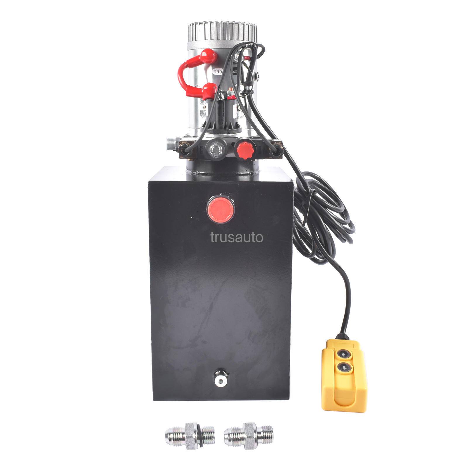 15 Quart； Double Acting； Dump Trailer Pump Power Unit DC 12V