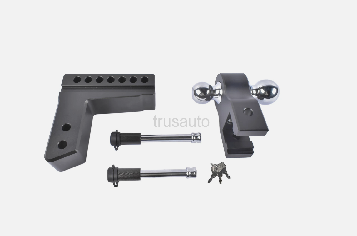 Trailer Hitch, 2.5 Inch Receiver, 18500LBS, 6-Inch Drop/Rise