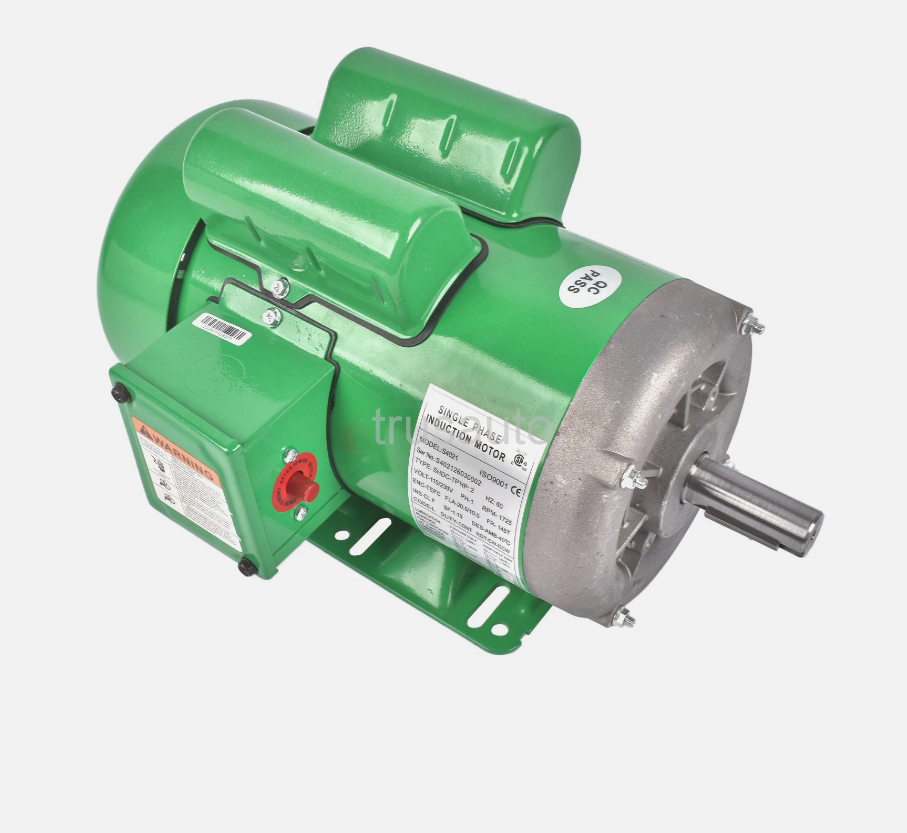 2HP Electric Motor Farm Duty Single Phase Motor 1725RPM 7/8" Shaft Diameter 115/230V 145T TEFC CW/CCW