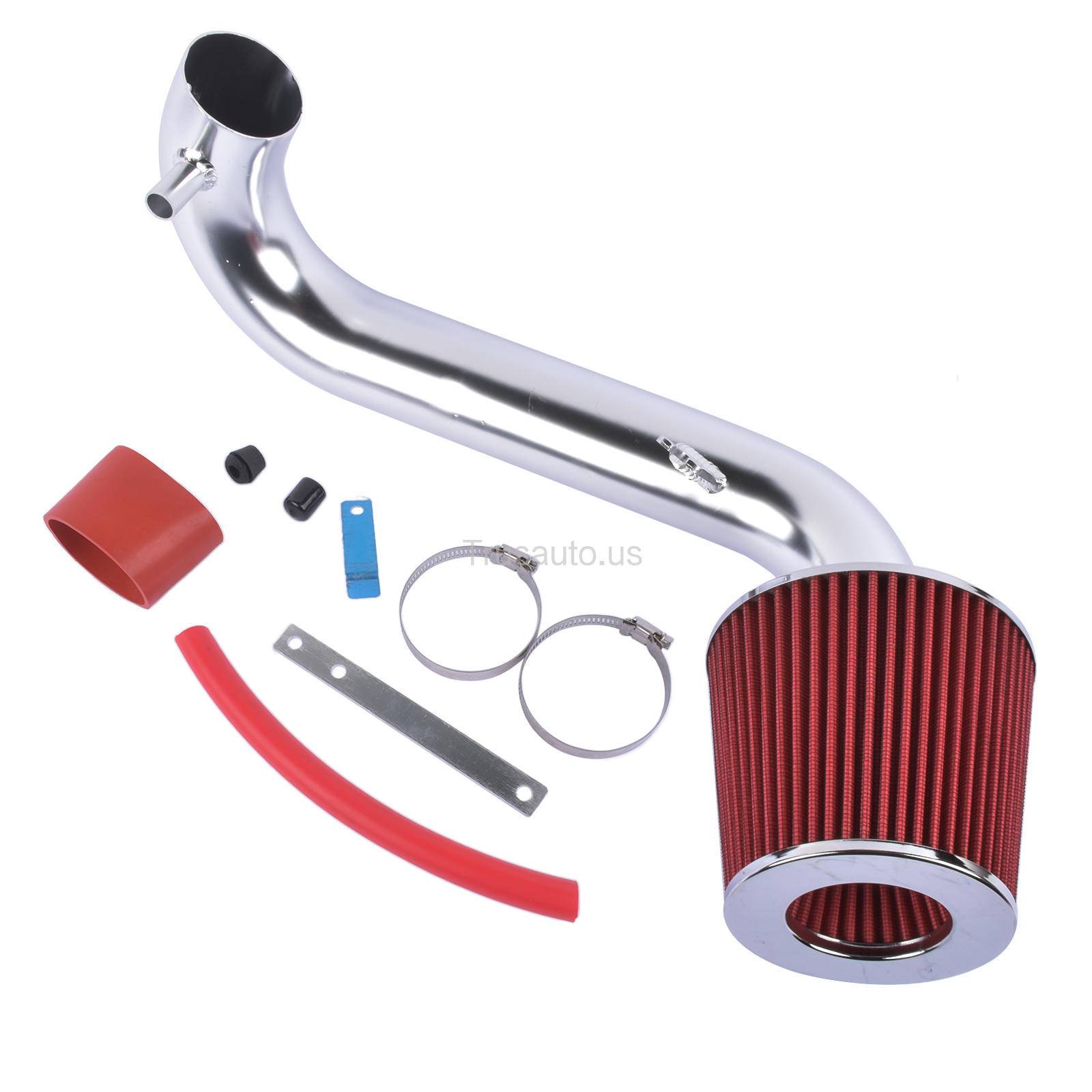 Short Ram Air Intake + Red Filter, For 2001-2005 Honda Civic with 1.7L Engine