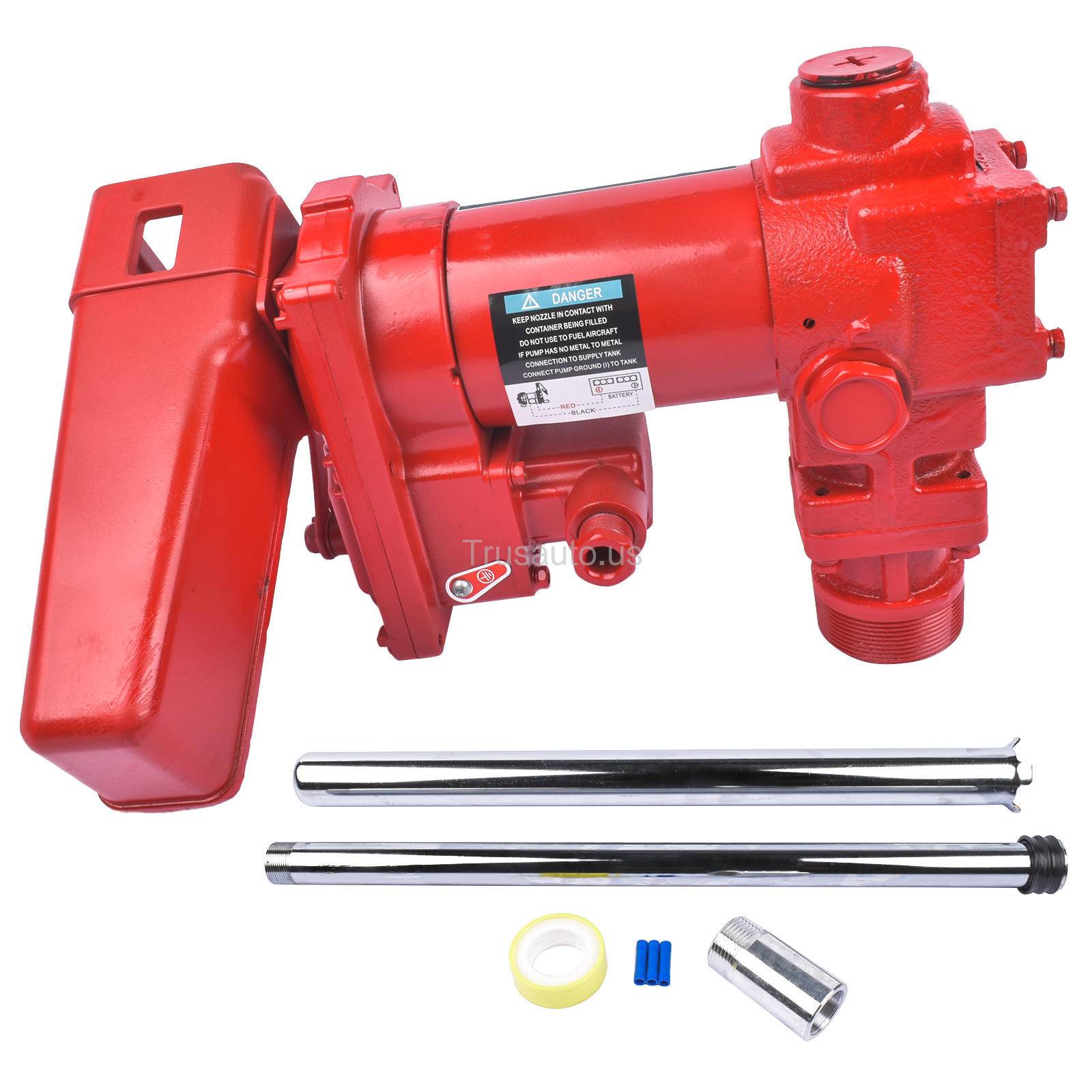 Fuel Transfer Pump 12V DC 15GPM, 12V DC 15GPM, Up, to 15 GPM, 1/4 HP motor, UL/cUL listed motor, Replacement for Diesel, Gasoline, Kerosene, E15, and Biodiesel up to B20, Built-in strainer, 2 in. threaded base for tank mounting, Heavy duty cast iron construction, Cast bronze rotor with bronze rotary vanes, fuel, transfer pump 12v, gasoline transfer pump, fuel transfer tank, 12 volt fuel pump, fuel transfer pump