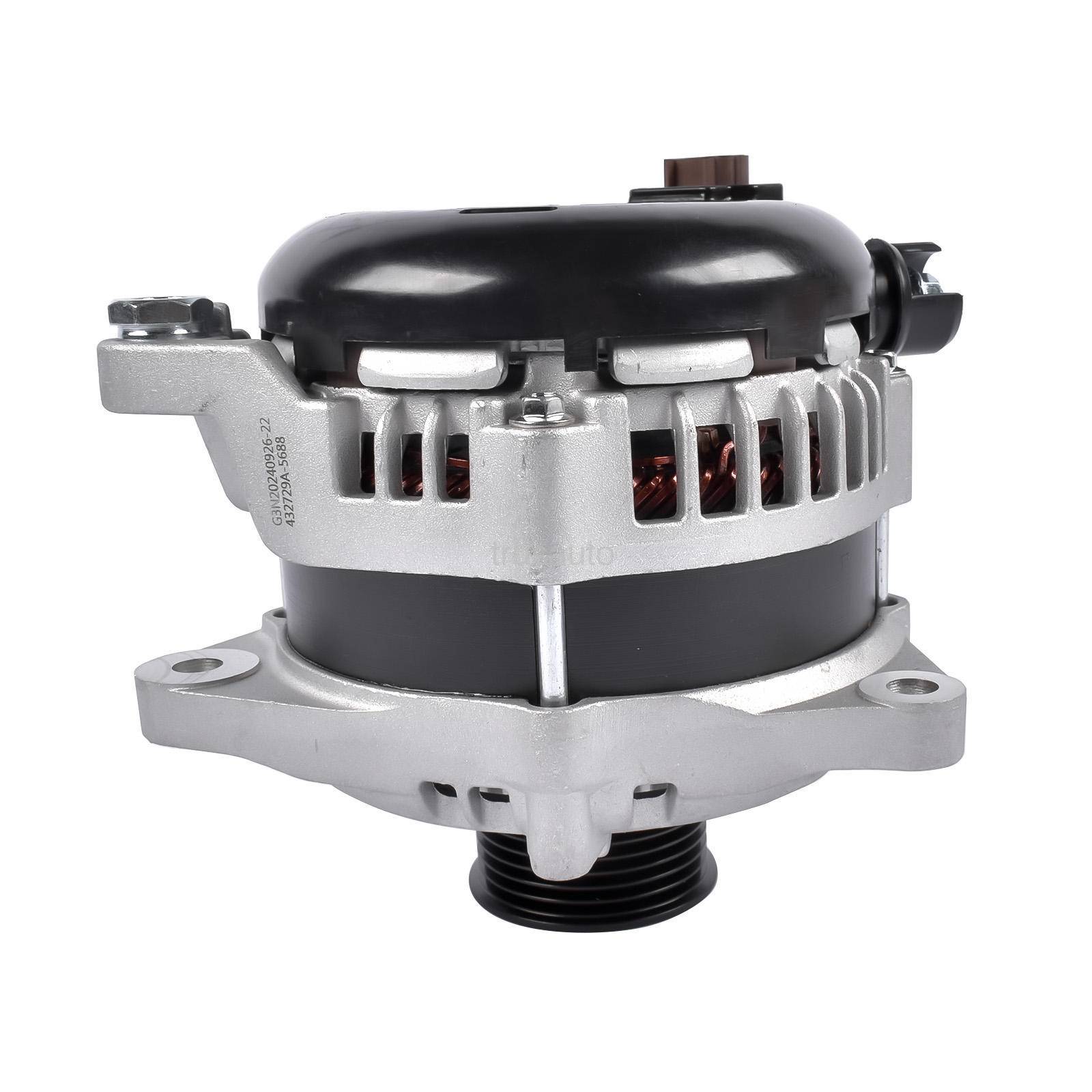 44000, 42103, HL3Z10346F, FL3Z10346G, 1042110080, 1042110081, FL3T10300JA, HL3710300FA, Alternator, 240 A, 12 V, CW, 6-Groove Pulley