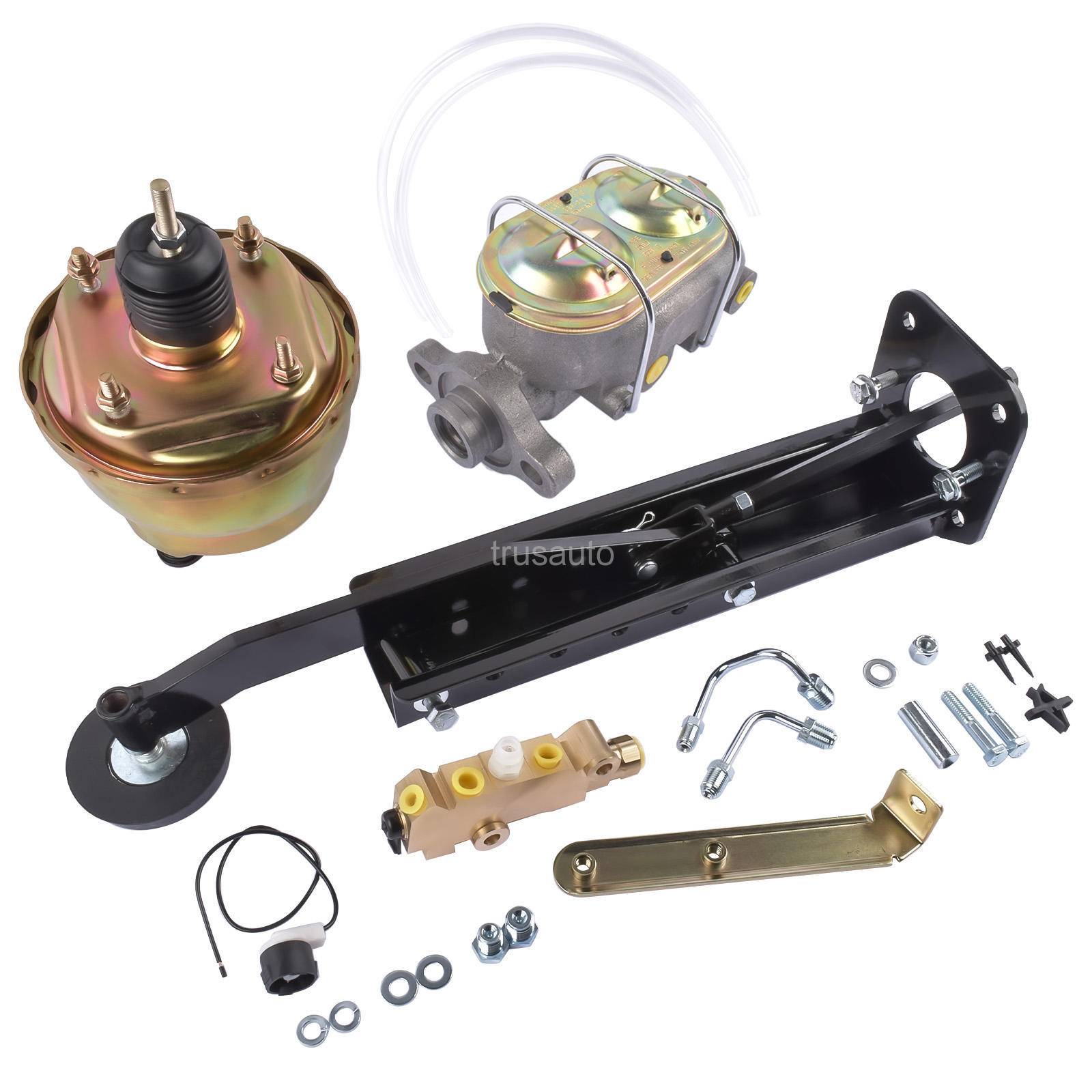 7" Dual Zinc Power Brake Booster, Master Cylinder with 1" Bore