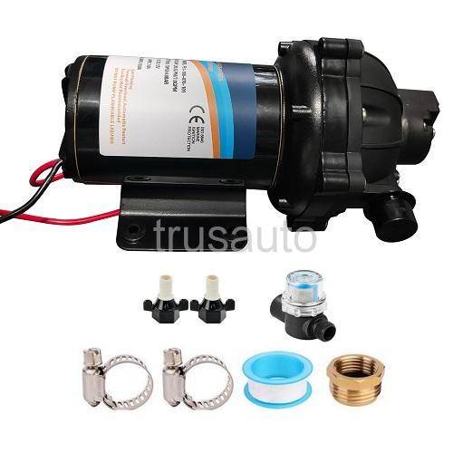 12V Water Pump 7.0 GPM 70 PSI, RV Fresh Water Pump, Five Chamber Self-Priming Diaphragm Water Pump