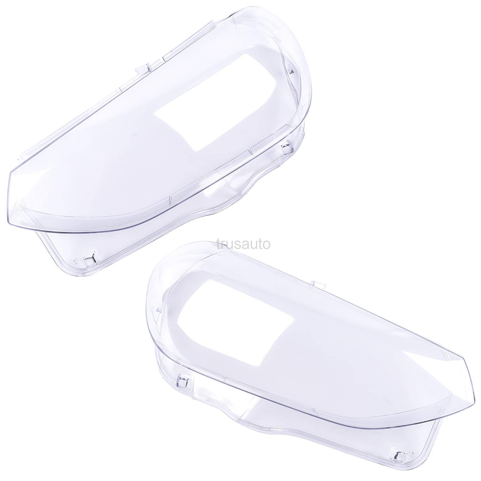 Pair Left & Right Headlight Lens Cover, 63117466131, 63117466132
