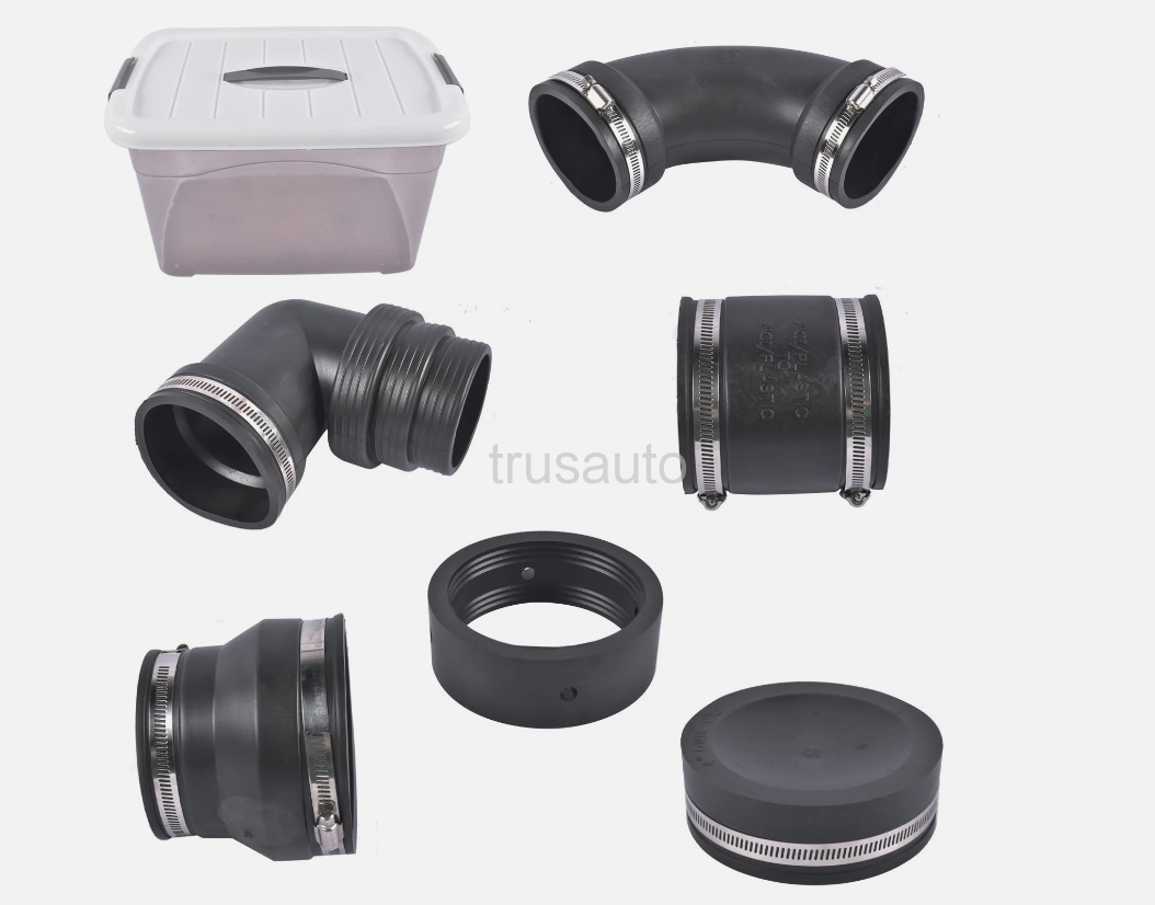 RV and Camper Sewer Waste Plumbing Connection System Kit